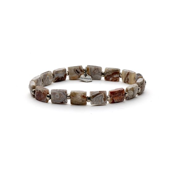 Bracciale Antracite Barrio in Pietre dure BBR16 BOTSWANA - BBR16 BOTSWANA